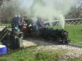 John Hannah at the throttle of the D&RGW Mikado