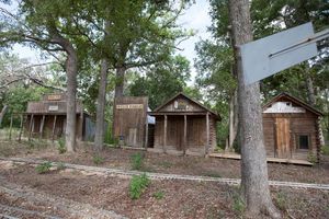 John Greiner's property features more than just a castle. He also has many out buildings, including a "General Store" and a "Wells Fargo."