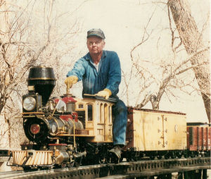 Richard Ulin on his 2-6-4 Mason Bogie.