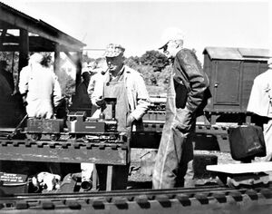 Carl Purinton & Arthur Wegner chatting at NELS Danvers, MA, October 1939.