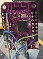 Front side of ESP32-S2 Mini control board.