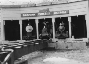 The roundhouse of the Boxford Outer Belt Railroad. Photo by Bob MacMillan.