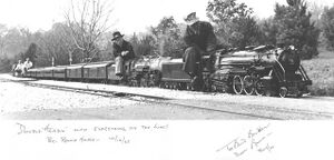 Bruce leading this double header on his Hudson #904, 16 October 1965