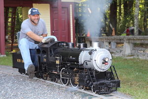 Joe Cordelle enjoys a run on Norman Steele's fully restored Atlantic No 711.