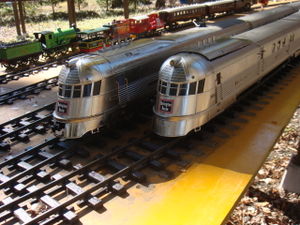 Wada Works Burlington Zephyr live diesel locomotives.