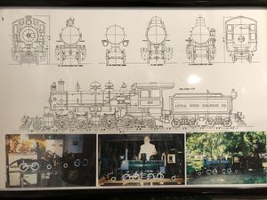 Photos of George Templin's 1.5 inch scale "Skookum". Photos by George Templin, 2018.
