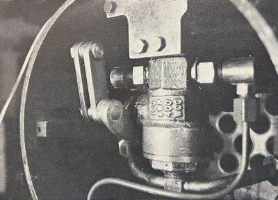 Bronze/Teflon Throttle Valve mounted in smokebox.