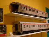 One inch scale passenger car props used in "The Greatest Show on Earth", shown here at the Ringling Circus Museum, Sarasota, FL. Photo by Linda Braun.