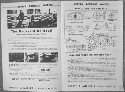 Lehigh Railroad Models truck castings featured in Robert E. Miller's catalog. Photo by John D. Atkinson