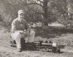 Bill Van Brocklin at Carl Purinton's track, Boxford, Massachusetts, circa 1960.