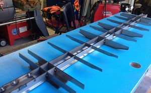 Decided to start on the Precision Steel Car boxcar today and just finished tacking up the frame. Next up will be installing about 1100 "decorative" rivets in the side panels for the box. That should be good for the arthritis in my hands.