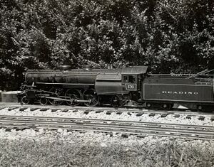 George Hoopes Three-quarter inch scale Reading No 176. Photo taken in Pennsylvania in 1960's.