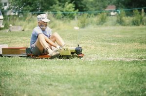 Peter Trounce's 0-6-0 at COALS 1983 Omlet. Photo by Steve Bratina.