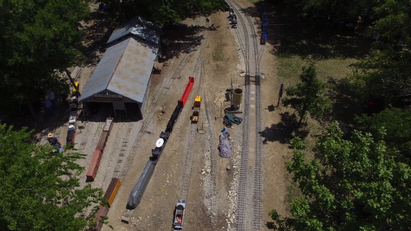 A view of the Comanche Yard, which is on the east end of the Comanche & Indian Gap Railroad.