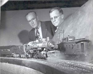 (L to R) "Walter Brown" & "Frank Dee", taken in Vic Shattock's basement. Photo provided by Ken Shattock.