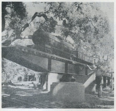 Tank car and gondola on the turntable.