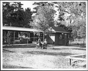 Jim Leggett's grandmother, Myrtle Leggett, on the right.