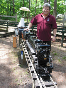 Richmond Hill Live Steamers - Ron Melvin's 3/4 inch scale Coventry Pacific - July, 2009.