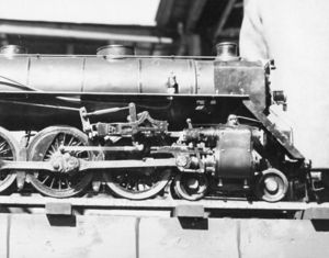 Closeup of valve gear