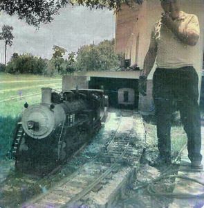 John Cassady and his 1969 Atlantic circa 1971 at his track near Orlando FL.