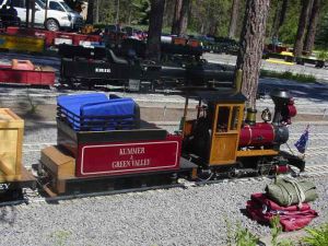 Lil Lima in 2 1/2" scale. Don Deffley built this locomotive using castings and plans from Keith Watson in Western Australia.