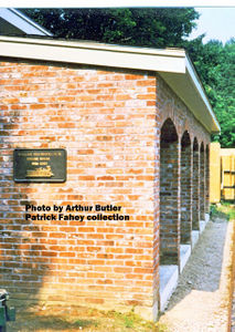 William Van Brocklin, Jr engine house at Waushakum Live Steamers. Photo by Arthur Butler, from collection of Patrick Fahey.