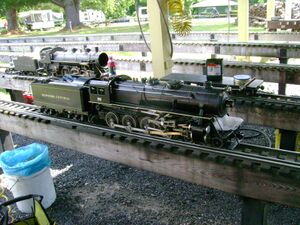 No 22 at Waushakum Live Steamers meet, June 2022. Photo by Pat Fahey.