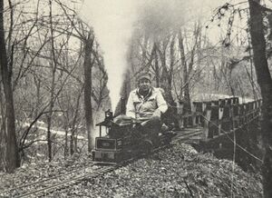 Pat Patton heads his Dad's CliShay up the 4% over Trestle #1 with pops lifting.