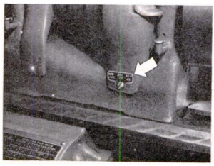 Table Listing Spindle Speeds Mounted on Lathe Headstock. For turnings that require critical surface speeds, it is convenient to be able to determine the various spindle speed of your lathe at a glance. This can be done by stamping the spindle speeds on a metal plate and fastening the plate to the headstock with one of the machine screws used to hold the cover in place. Dwight Durkee, Jr., Cupertino, California, Popular Mechanics, January 1950